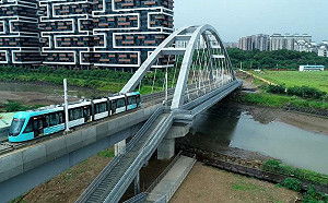 淡海輕軌藍海線明通車 12/14前持電子票證、行動支付免費搭