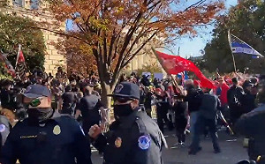 數千堅定支持者 華府上街遊行力挺川普