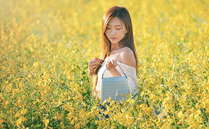 網美vivian分享花田秘境 美照驚艷粉絲