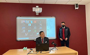 駐義代表向羅馬大學生演講 宣揚台灣認同與價值