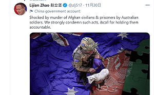 專家：趙立堅發假圖批澳洲軍人  假帳號助陣宣傳