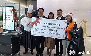 新悦花園酒店聖誕點燈  慢飛天使大啖火焰片皮鴨握壽司