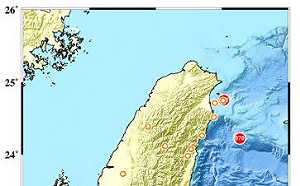 一夜連4震！凌晨2:15東部外海再度發生規模5.6地震