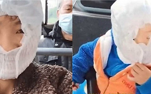 搭公車沒口罩！她下秒掏紙尿褲套頭