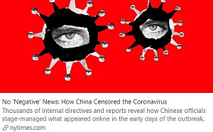 紐時披露  中共嚴控媒體報導武漢肺炎細節