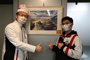 新北教育局化身烏菲茲美術館   三重高中學生用藝術美化辦公空間