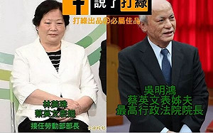 蔡英文表姐夫接院長 網友梗圖嘲諷「家天下」、趙少康：丟司法的臉！