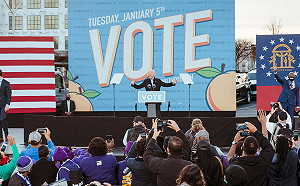 喬州參議員決選搶先報》 CNN : 民主黨華諾克可望勝出