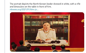 百官爭先朝聖「北韓歐巴」照片  白少帥金正恩37歲生日