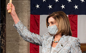 不理彭斯拒絕 美眾院222: 204通過決議啓動25條憲法修正案罷免川普