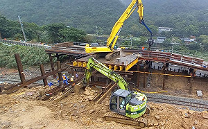 台鐵瑞芳猴硐邊坡仍在搶修中！  台鐵局：力拼2/8前全線雙向通車