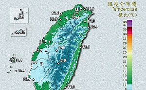 藍色星期一大雨特報掰掰 冷氣團徘徊19縣市皮皮剉