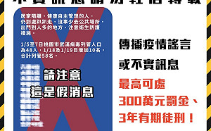 勿傳「桃園列管疫情人口」不實訊息  天價觸法罰金帶你看