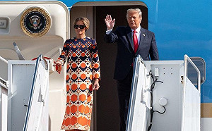 梅蘭妮亞 「放飛自我」懶理川普合照  網:受夠了該離婚了