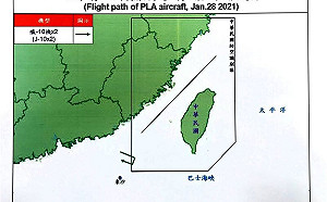 解放軍搞｢夜襲｣2架殲10戰機晚間擾台  中國國防部:台獨就意味著戰爭