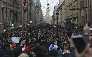 要求釋放反對派領袖納瓦尼 俄國至少4000人遭逮