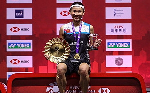 贏球的當下　小戴為自己感動了兩秒