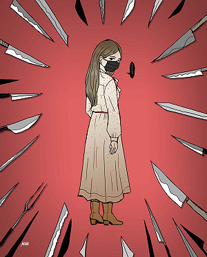 視覺藝術家魔魔嘎嘎 畫出心中雞排妹:怎樣都會被人攻擊,沒有路走!