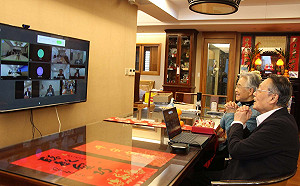 宏碁集團視訊拜年 施振榮：願意施打武肺疫苗