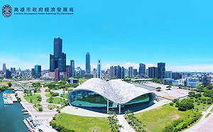 亞灣2.0計畫海洋國門地標建築模擬圖  高市府澄清非市府規劃