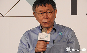 拜會綠院長級人物撕「小藍」標籤?柯:難道要戴鴨舌帽、口罩?