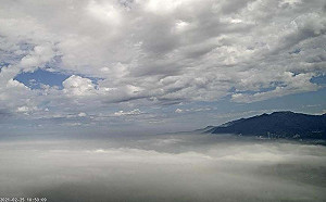 觀音山硬漢嶺現「低海拔雲海」美景！鄭明典驚爆有隱憂