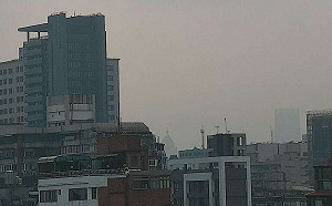 台北101不見了！霧霾入侵西半部12測站空汙紅色警示