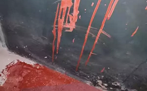 女子吃掉外賣送錯餐點  家門竟遭潑紅漆