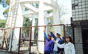 台中外埔廢棄水塔藏危機  議員施志昌協調後將拆除