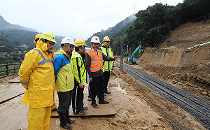 台鐵瑞芳、雙溪24處邊坡不穩定!林佳龍3指示要求改善