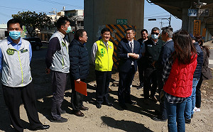 西濱清水路段風吹沙擾民  蔡其昌會勘今年底可改善