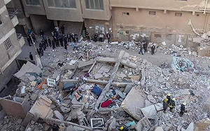 埃及首都開羅住宅大樓倒塌  至少18死24傷