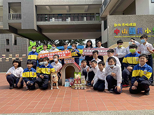 柴犬被摔下樓大難不死喜重生   成為新北第89隻校園犬