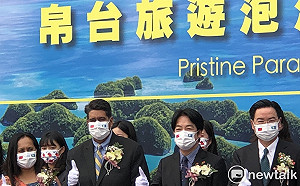 賴清德稱讚惠恕仁「勇敢」 盼有一天到帛琉和沒尖牙的鯊魚一起玩