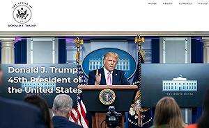 川普網路捲土重來 個人新官網開張先吹自己政績