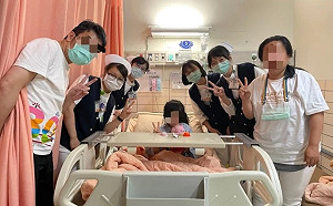 回程搭火車不再害怕! 6歲太魯閣傷者林小妹出院 慈濟護理師送佩佩豬相伴