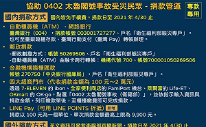 捐款已破6千萬！衛福部設立賑災捐款專戶  各界捐款湧入