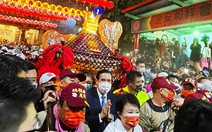 大甲媽祖遶境不缺席  馬英九為台灣祈求這3件事