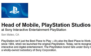 戰友招募中！PlayStation開出手遊部門負責人職缺