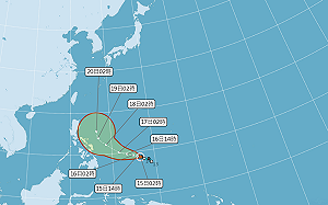 輕颱舒力基變圓難解台灣渴 東北風狂吹北部涼颼颼