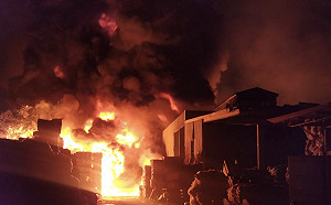 嘉義縣回收場大火一傷  消防局︰水情吃緊勿燒雜草