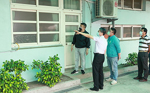 蔡其昌、施志昌關心偏鄉教學品質  爭取790萬改善西岐國小門窗