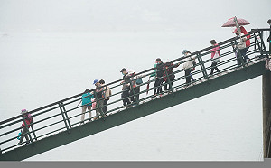 水位直落！日月潭今再封閉水社碼頭 僅剩伊達邵可登船