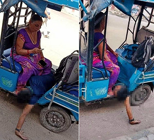 印度醫療體系崩潰 ！兒子染疫亡母租三輪車載遺體  連救護車都沒有