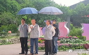 南庄花卉節五一開跑  徐耀昌祈雨滋潤大地立馬應驗