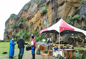 酋長岩遊隼一日八次郎   新北救援落巢幼鷹幸無大礙