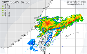 隱隱雷聲!鄭明典:一條對流雨帶正通過北部海面