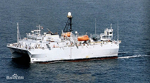 美軍海監船接力監控南海 「沒走遠」山東艦足跡曝光