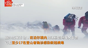 就算去爬聖母峰也躲不掉 傳珠峰大本營17人感染新冠肺炎