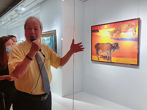 大師倪朝龍首度於百貨藝廊開個展 版畫販售所得全捐公益